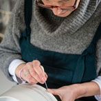 Juliet Macleod in her studio 2018